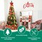 6FT Decorated Artificial Christmas Tree: Festive Lights, Ornaments & Bows - Perfect for Holiday Decor